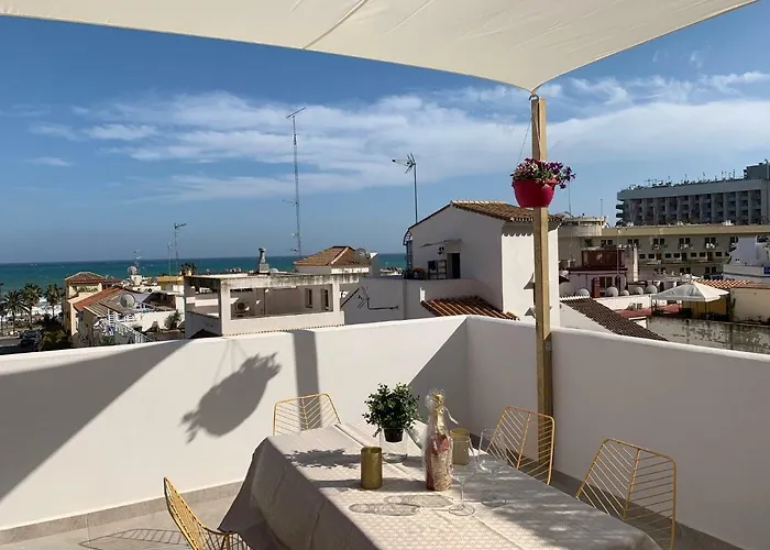 Lujoso Duplex En La Playa Con Vistas Al Mar 토레몰리노스